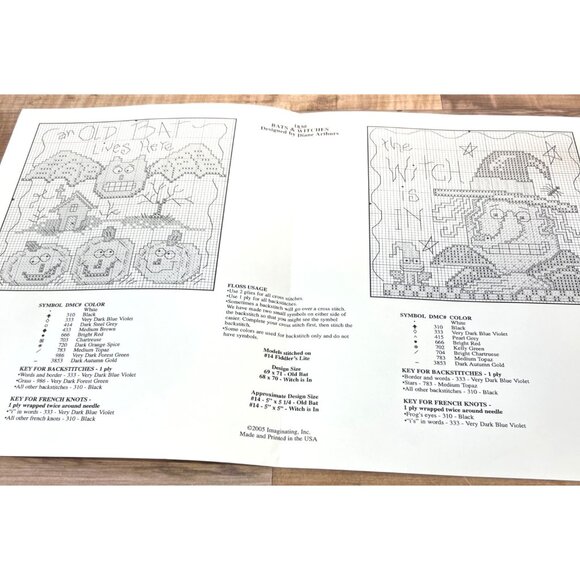 Bats & Witches Counted Cross Stitch Pattern By Diane Arthurs - Picture 3 of 3